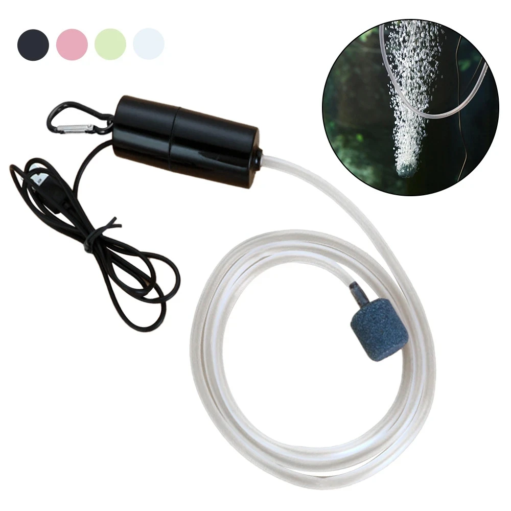 

Aquarium Oxygen Air Pump Portable USB Silent Air Pumps with Air Stone Fish Tank Aerator Mini Oxygen Pump Aquarium Accessories