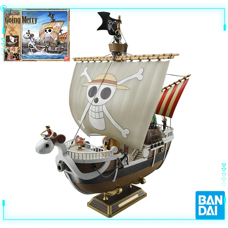 

Bandai оригинальная Подлинная цельный комплект из соломы Luffy Zoro Nami GOING Веселая фигурка аниме Сборная модель игрушки Рождественский подарок для детей