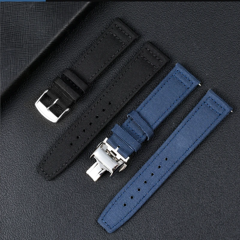For Longines pioneer Sports series watchband L3.810/L3.820 sport canvas strap 20mm 21mm 22mm For Men leather bottom Accessories