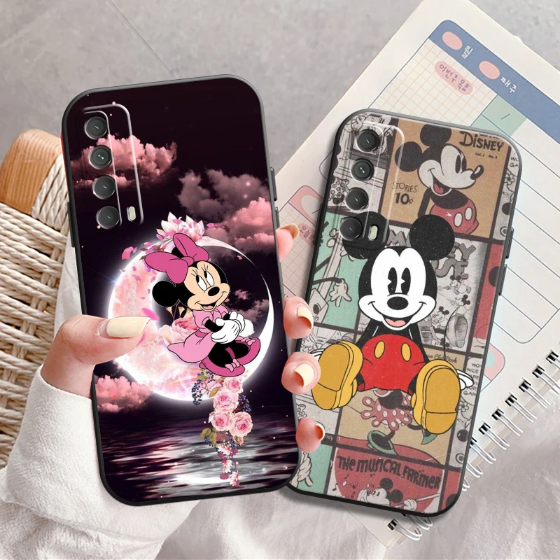 

Disney Mickey Mouse Phone Case For Huawei Honor 7A 7X 8 8X 8C 9 V9 9A 9X 9 Lite 9X Lite Black Carcasa Soft Silicone Cover Back