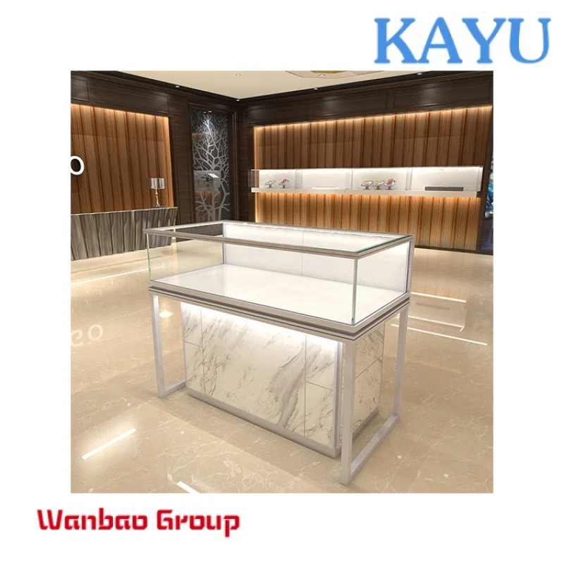 Kainice Manufacturer necklace jewelrydisplay rack Marble jewelry table top stand display jewellery display stands