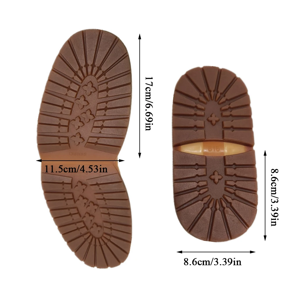 1 пара сменных прочных подошв для обуви классическая резиновая нескользящая