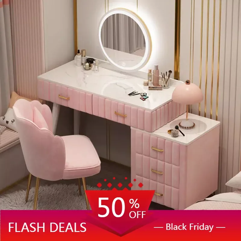 

Wood Multifunction Dressing Table Luxury China White Laden Storage Vanity Table Drawers Coiffeuse De Chambre Bedrooms Furniture