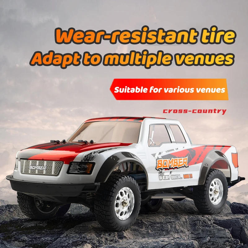 

906A 1:12 Full Scale RC Pickup Brushless Version 4WD High Speed Drift Car Boys Offroad Climbing Model Car Toys For children