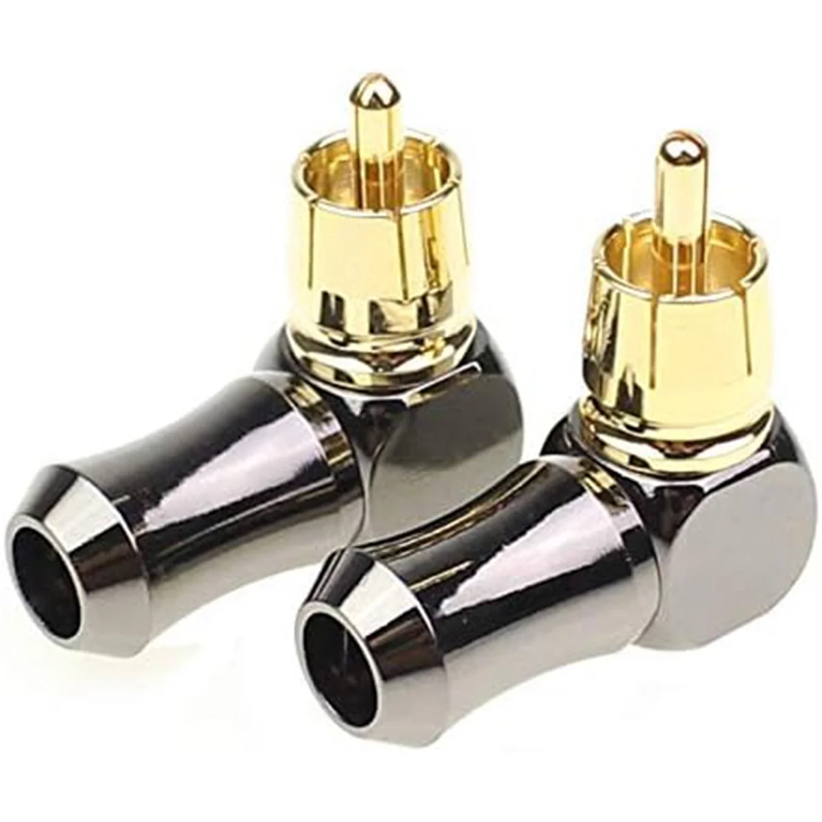 Разъем RCA аудиоразъем штекер 90 градусов прямоугольный коленчатый разъем для