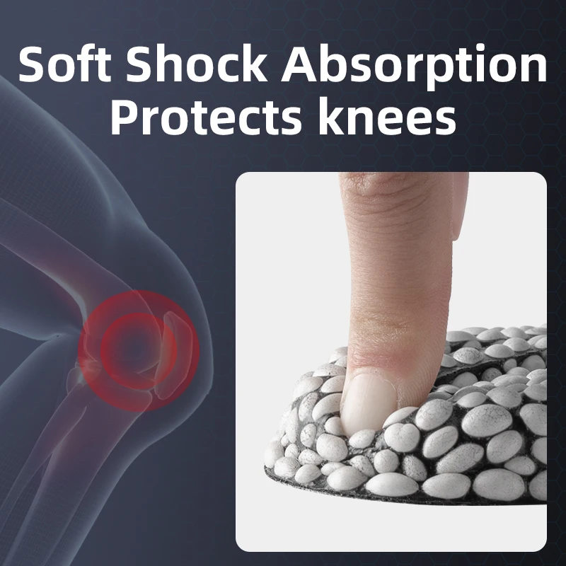 Breathable Soft Protects Knees Templates For Feet Hiking Running Unisex Insoles For Shoes PU Popped Rice Particle Foam Increa