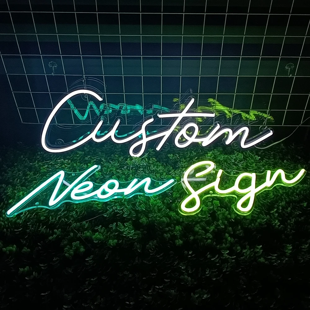 Custom Neon Light Sign for Wedding Party Store Bedroom Wall Decoration Name Design Personalized Neon Sign LED Lights Room Decor