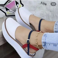 2022 new womens sandals summer casual brand thick sole shoes buckle womens sandals thick sole elegant sandals summer shoes
