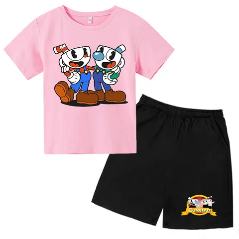 Детский комплект из футболки и брюк для девочек, комплект из двух предметов с 3D рисунком чашек для девочек, детская одежда для малышей 3, 4, 5, 6
