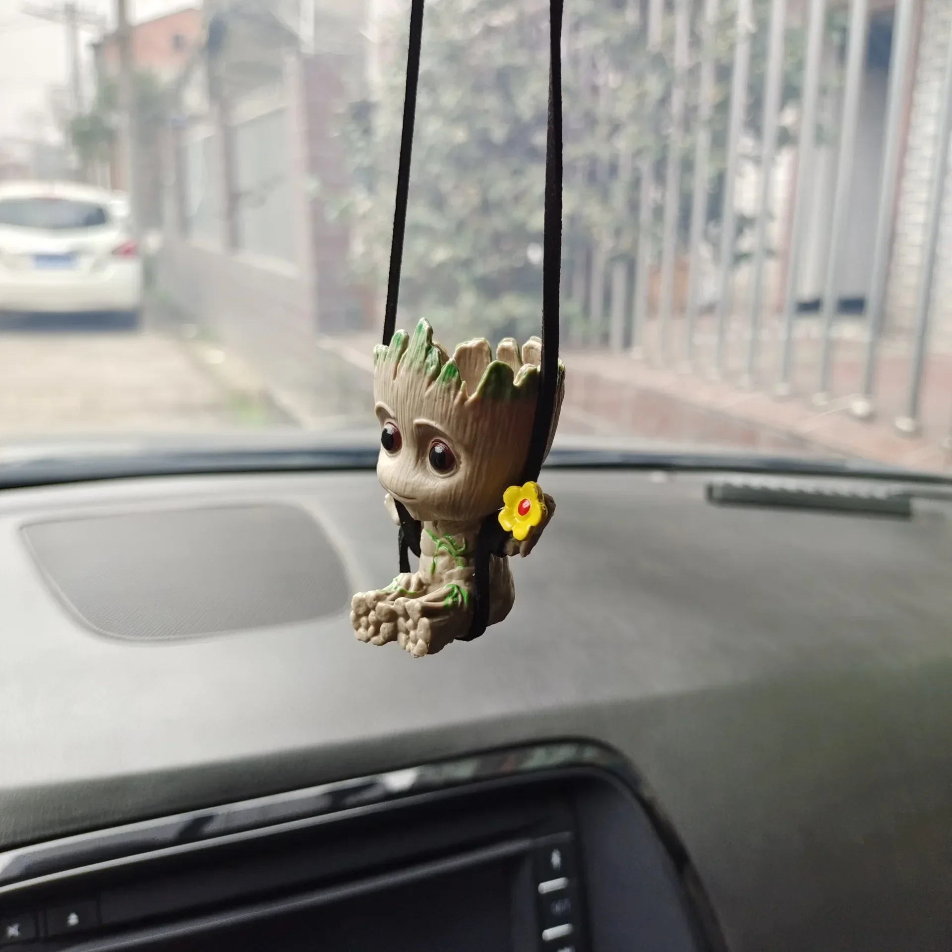 

Car Pendant Decoration Auto Air Freshener Swing Groot Tree Man Car Rearview Mirror Pendant Ornament Personality Anime Tree Man