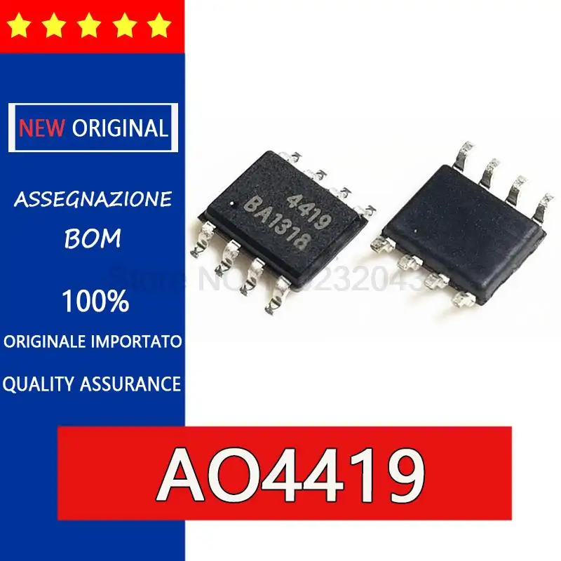 5 шт. оригинальный AO4419 SOP8 MOS P 30V 9.7A трубка с полевым эффектом MOS чип источника питания 5 шт. оригинальный AO4419 SOP8 MOS P 30V 9.7A трубка с полевым эффектом MOS чип источника питания