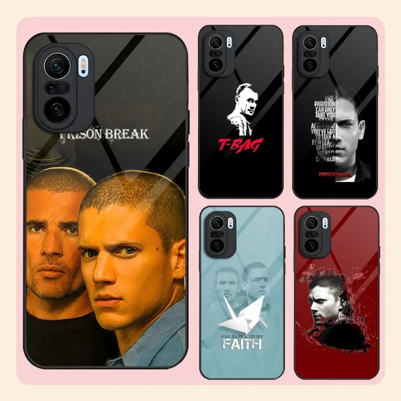

Prison Break Phone Case Tempered Glass For Redmi K20 K30 K40 K50 Proplus 9 9A 9T Note10 11 T S Pro Poco F2 X3 NFC Cover