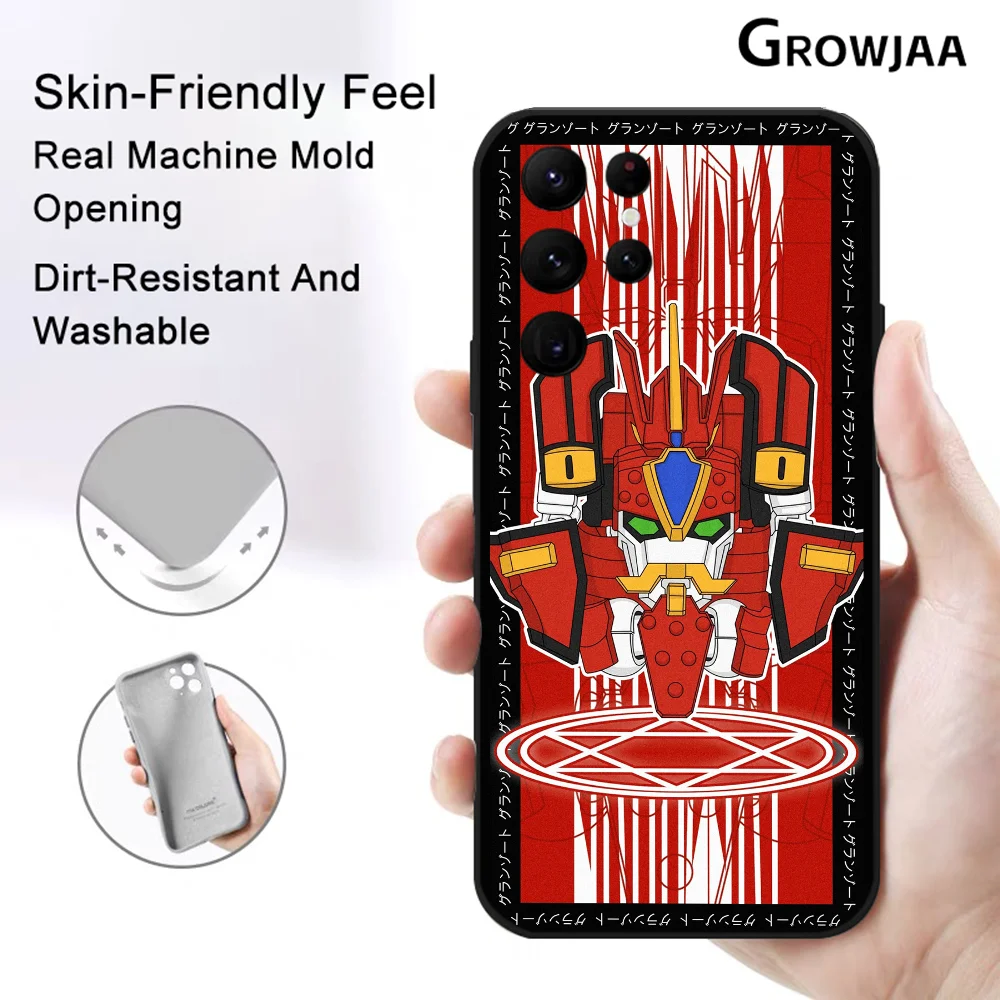 M-Mado King G-Granzort Phone Case for Samsung Galaxy S24 Ultra S22 S23 S21 S20 5G Protective Silicone TPU Funda