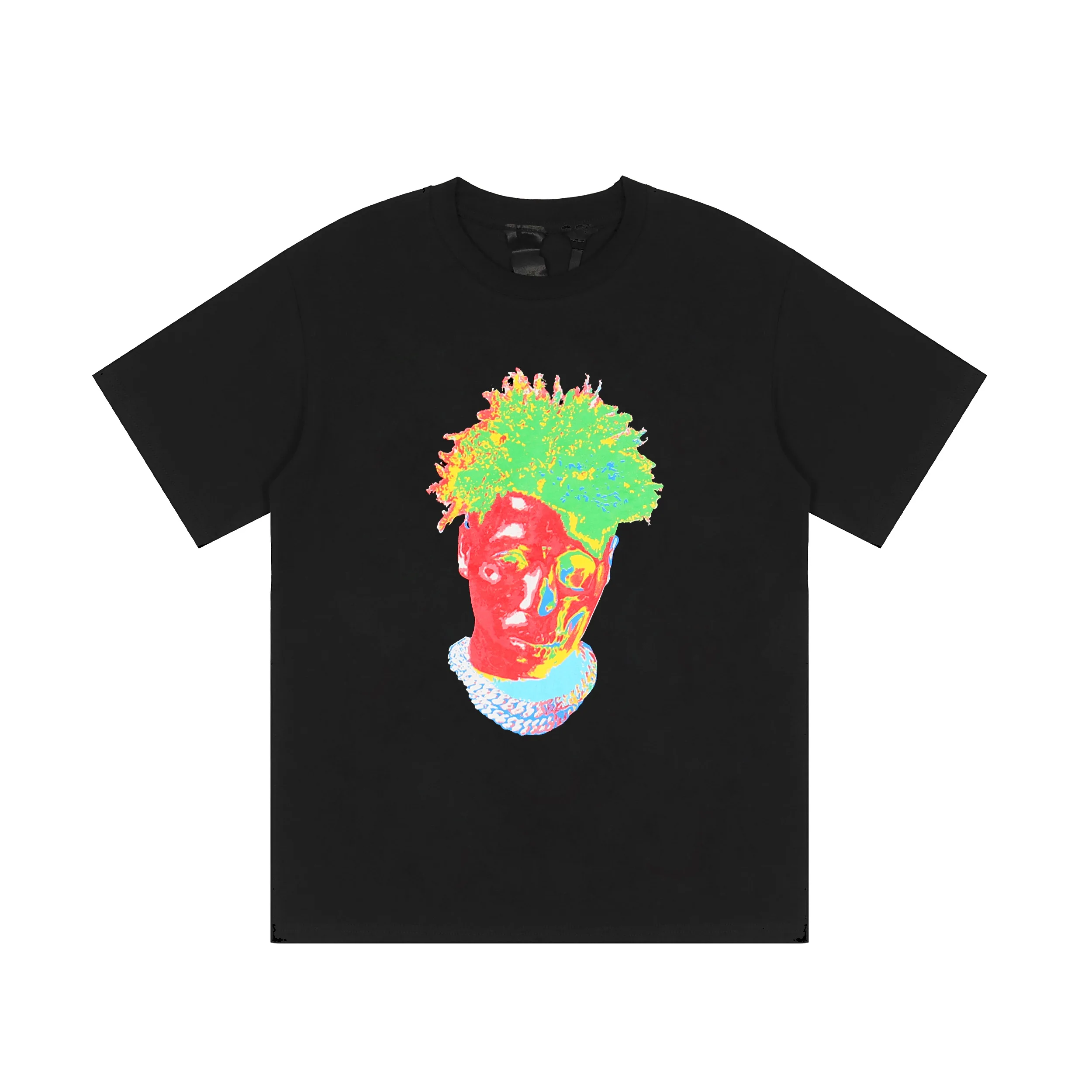 

VLONE Men's / Women's Couples Casual Fashion Trend High Street Loose HIP-HOP100% Cotton Printed Round Neck T-Shirt VV1020
