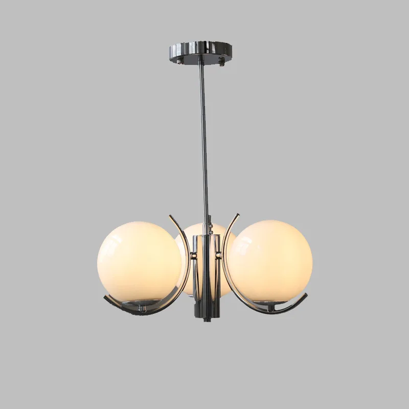 

Nordic middle living room chandelier Denmark surprise quiet wind simple study dining room bedroom Bauhaus milk glass chandelier