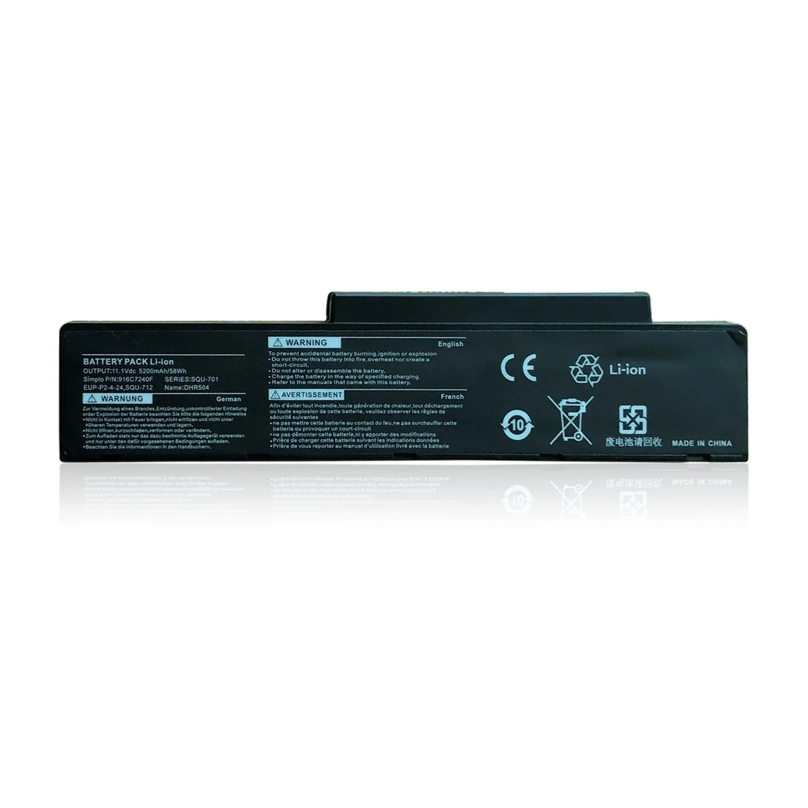 YOOFAN Batería для портативного устройства BenQ Packard Bell SQU-701 SQU-712 SQU-714 EUP-PE1-4-22 Q41 R43E 916C5810F