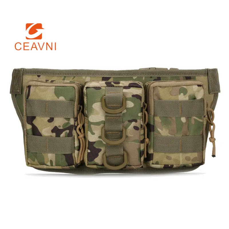 

Multifunctional Small Fanny Pack Adventure Camo Fanny Pack Outdoor Small Waterproof Mountaineering Riding Bag for Man Women