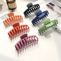 1pc korean solid large hair claws elegant acrylic hairpins barrette crab hair clips headwear for women girls hair accessories