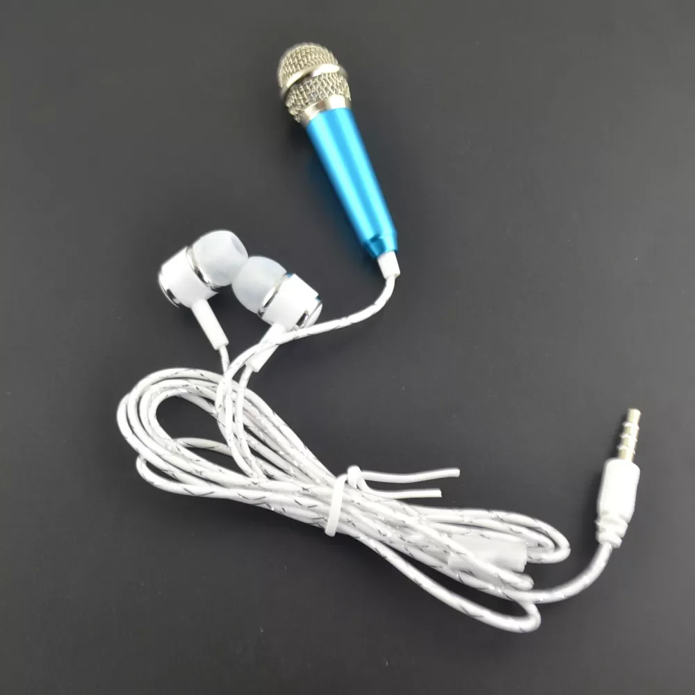

2023New K Song Mini Microphone earphone Universal KTV Karaoke Mobile Phone Computer Microphone headset Toy