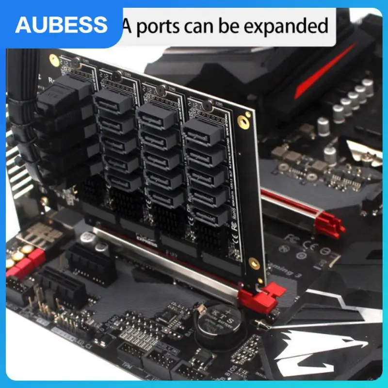 

Universal 6g 5 Port Ph56 M.2 Computer Expansion Card Jmb58 M2nwe To Sata 3.0 Transfer Card Plug And Play Practical Supports Pm
