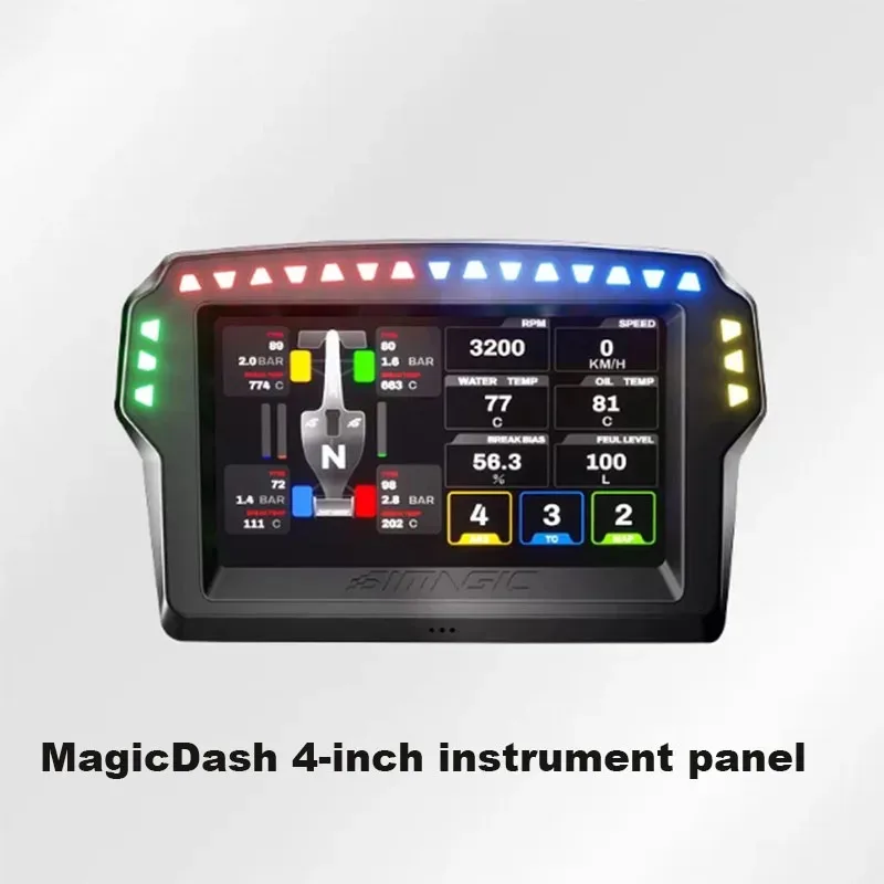 Фото Игровая приборная панель Simagic MagicDash 4 для гоночного симулятора с 4-дюймовым магнитным сенсорным экраном и магнитным креплением MagDock для Alpha Base №1