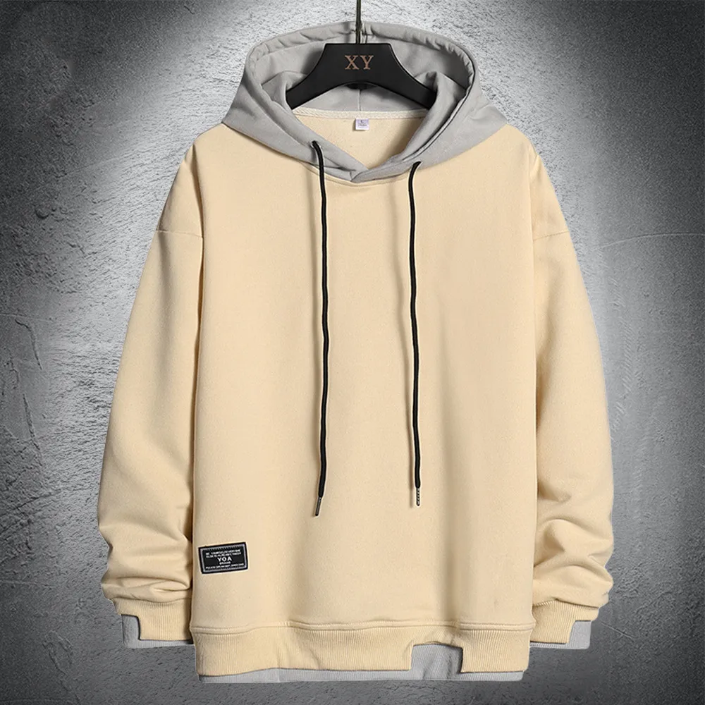 

2022 Hoodies Sweatshirt Men Hip Hop Pullover Hooded Streetwear Casual Fashion Clothes Mens Korean Harajuku Loose Large Size 4XL