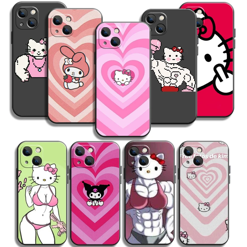 

Hello Kitty Cute Phone Cases For iPhone 11 12 Pro MAX 6S 7 8 Plus XS MAX 12 13 Mini X XR SE 2020 Cases Back Cover Carcasa