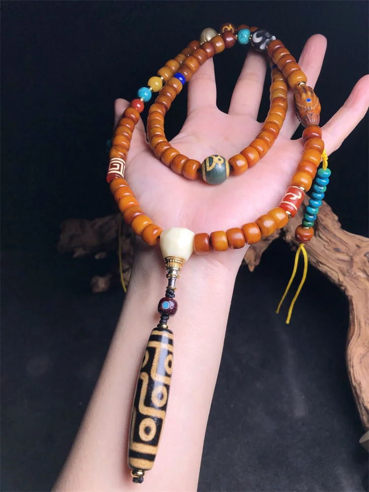 

Jewellery pulseras accesorios mujer men jewelry collier femme colar masculino Dzi Beads pendant necklace Rare bone bead chain