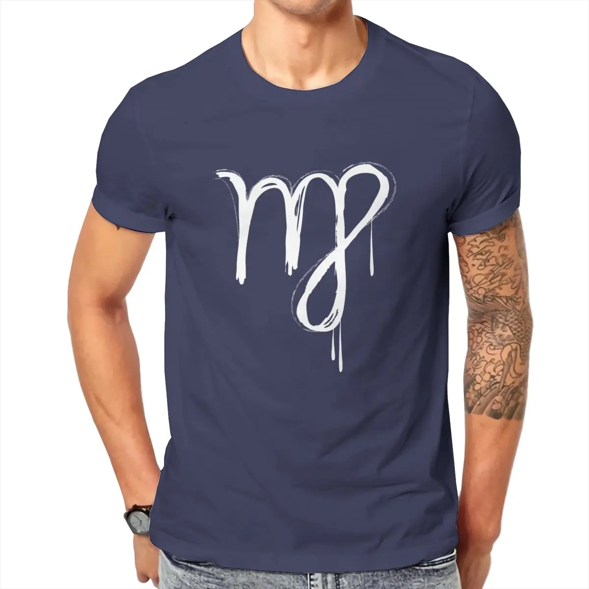 

printed cotton Tshirts summer Capricornus Zodiac Sign wholesale Harajuku Boy design Wholesale High Quality208641