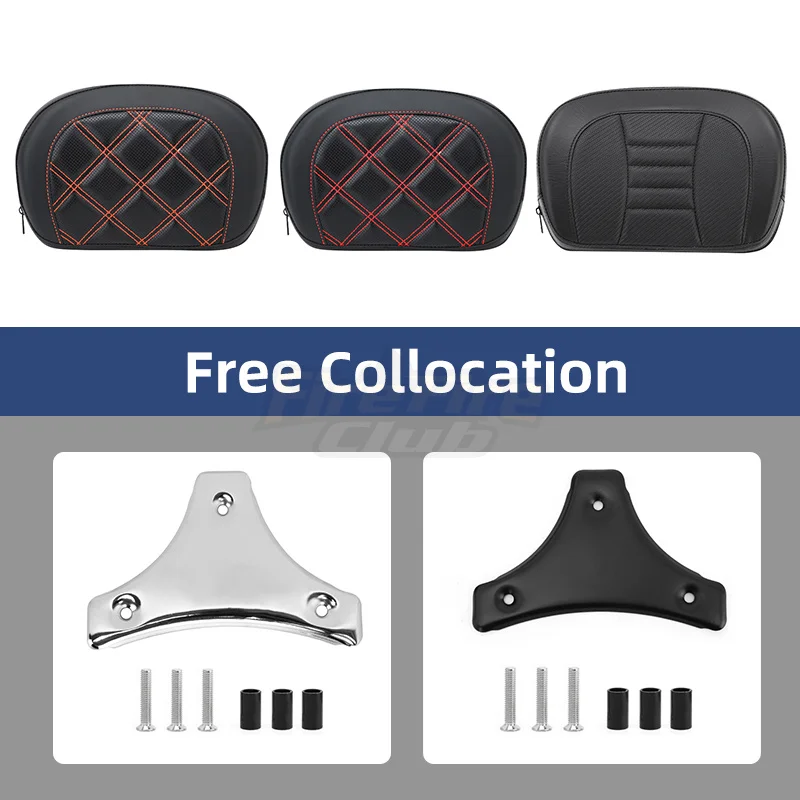 Запчасти для мотоциклов съемная подушка на спинку пассажира Для Harley Touring Street Glide