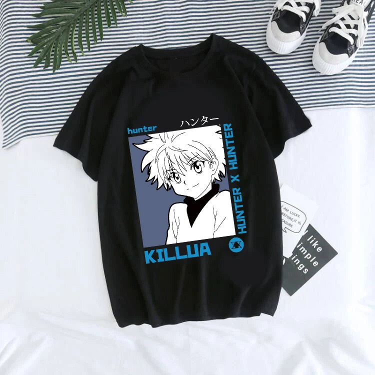 Футболка унисекс Hunter X Killua Zoldyck женская футболка с милым аниме Hisoka Harajuku Kurapika