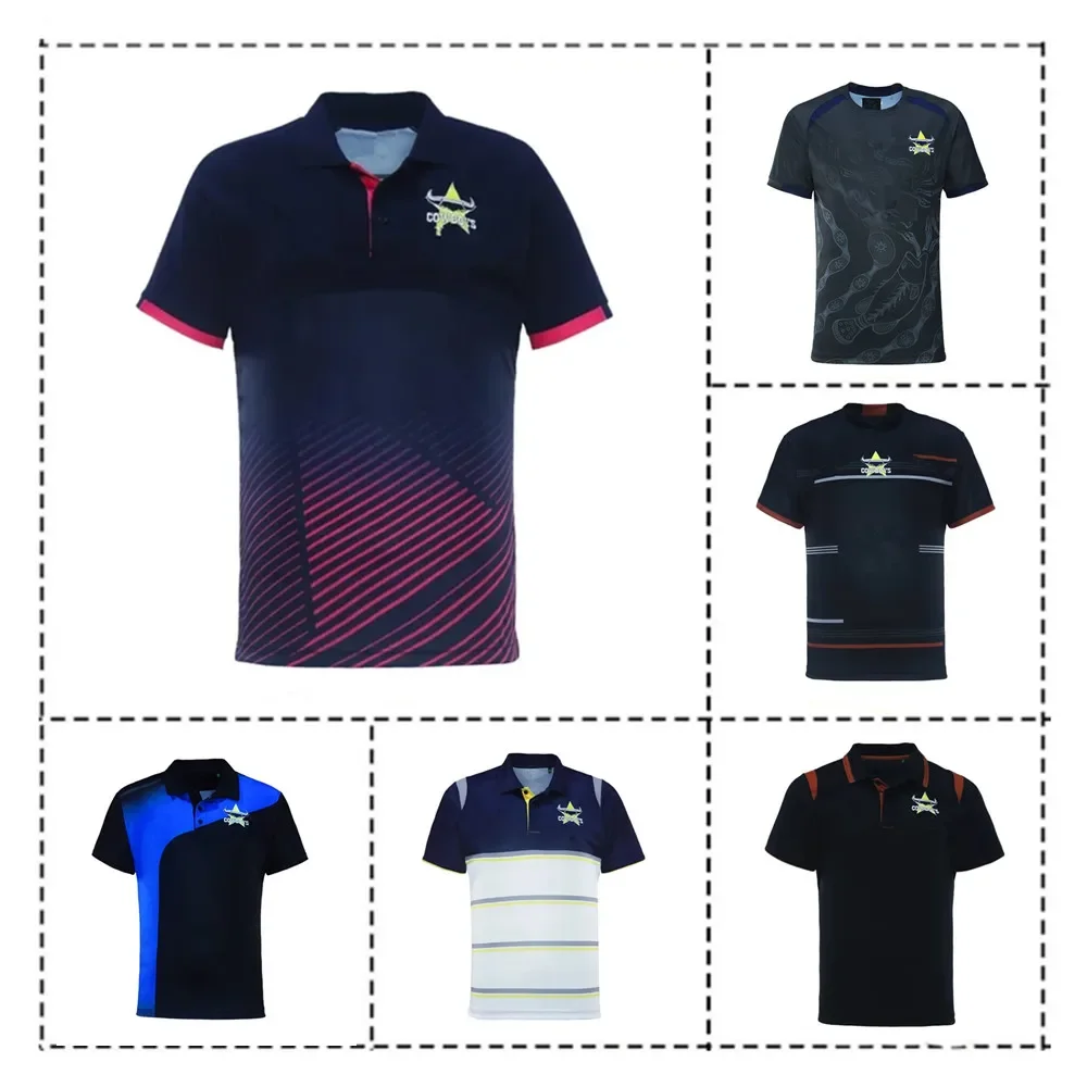 2024 North Queensland Cowboys футболка-поло/тренировочная футболка для регби-Мужские Размеры: