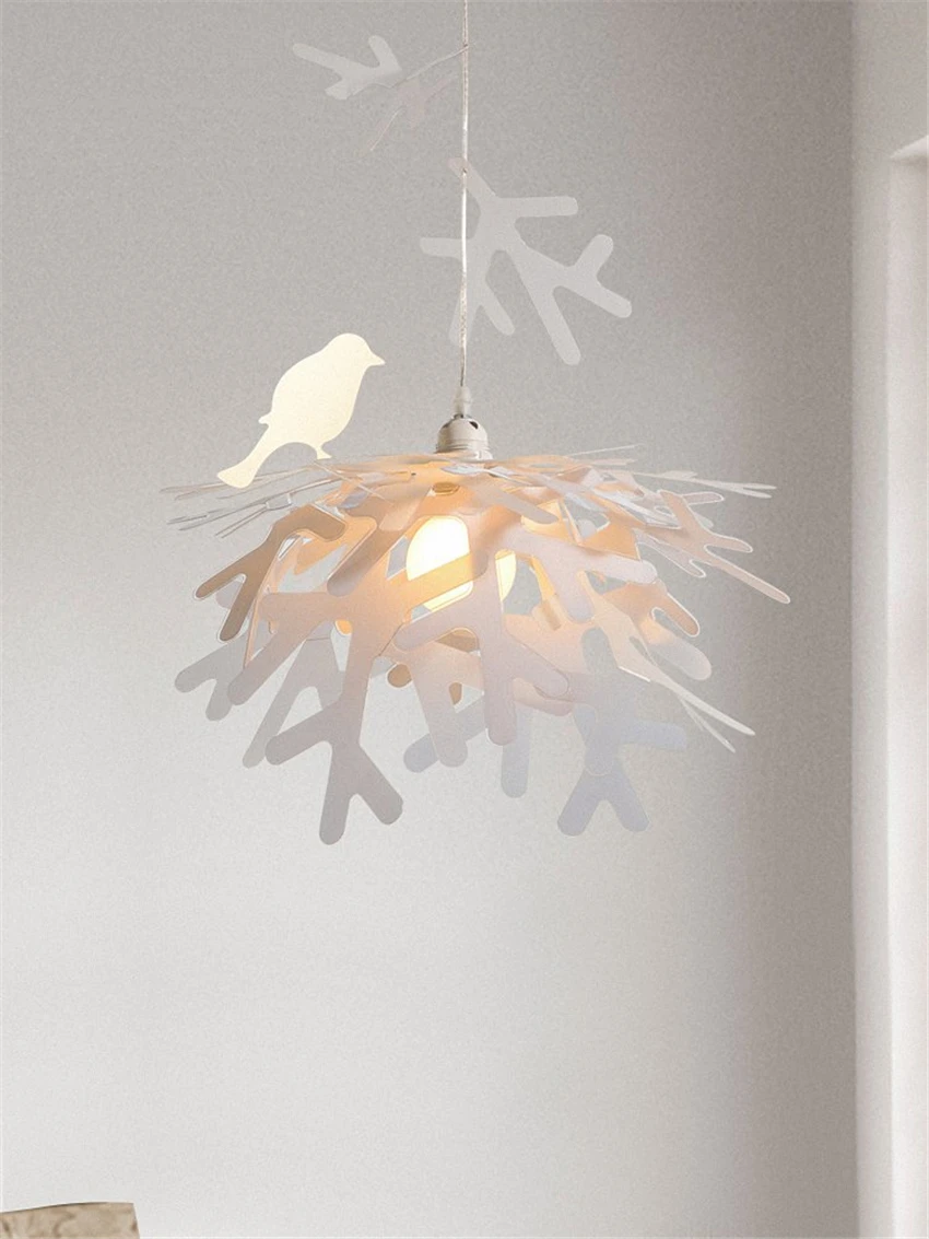 

Подвесной светильник в скандинавском стиле, креативный экологически чистый ПВХ светильник для столовой, бара, спальни, прикроватного столи...