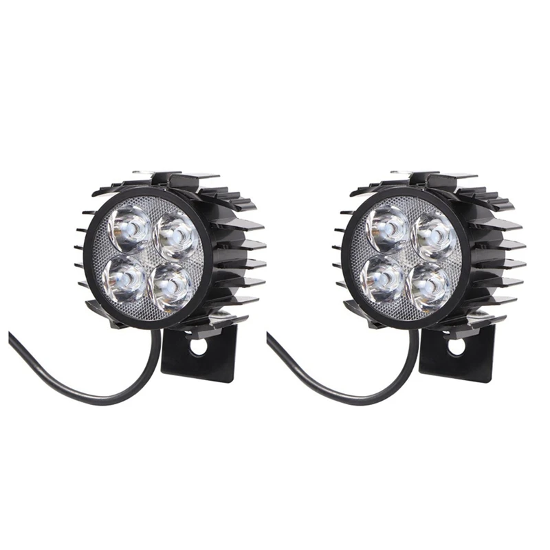 

2X светодиодный ные электрические велосипеды 2-в-1 звуковые фары складной водонепроницаемый яркий передсветильник свет алюминий 12 Вт электр...