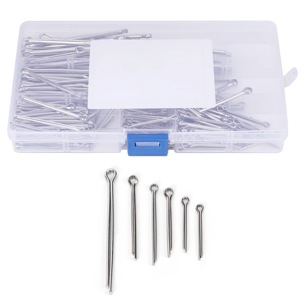 

340Pcs Cotter Pin Assortment Set Kit 304 Stainless Steel Industrial Supplies Fastener 340pcs 340pcs 340pcs 340pcs