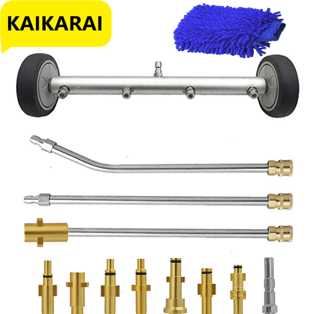 Pressure Washer Undercarriage Cleaner - 16 Inch Water Broom Power Washer Attachments For karcher/Parkside/Bosch/Nilfisk/Kranzle