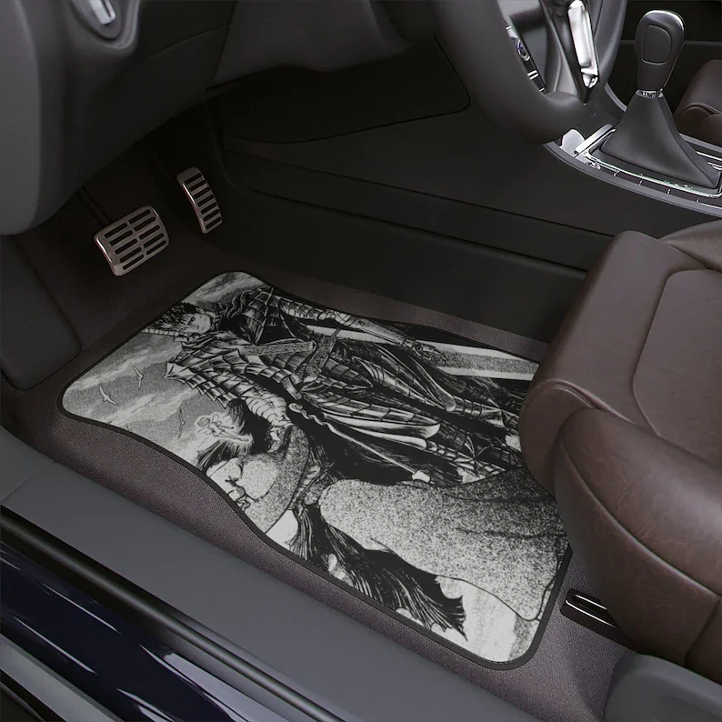 

Berserk Guts, car floor mat, kawaii mat, anime car floor mats, car interior decor, car decorations, gift, art, berserk armor, be