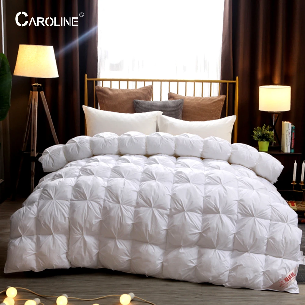 

95% White Goose Down Quilt Winter Very Warm Comforter High Grade Duvet Weighted Blanket Quilted Bedspread King Queen Full Size