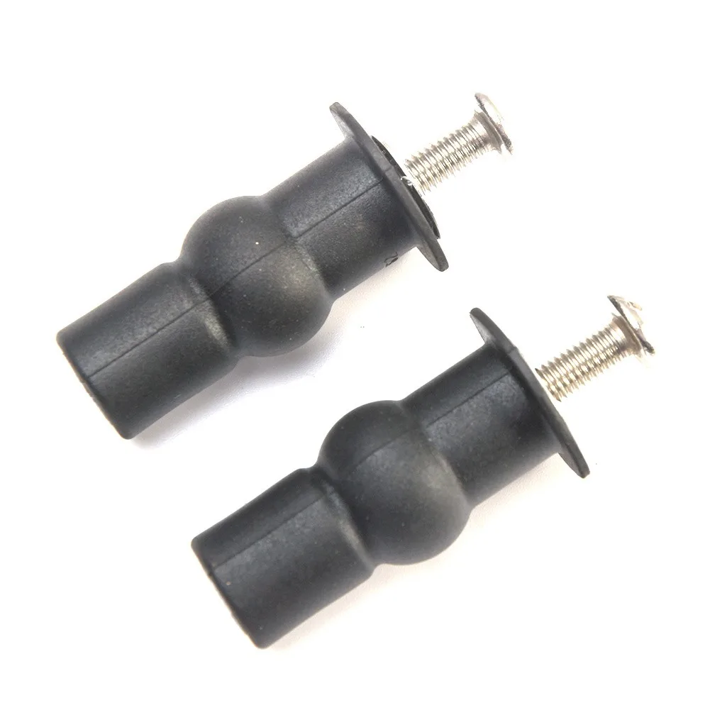 

2pcs Black Fixing Nut Expansion Screw Screw Hinge With Thread Rubber Sleeve Stainless Steel Toilet Seat Top Universal Household