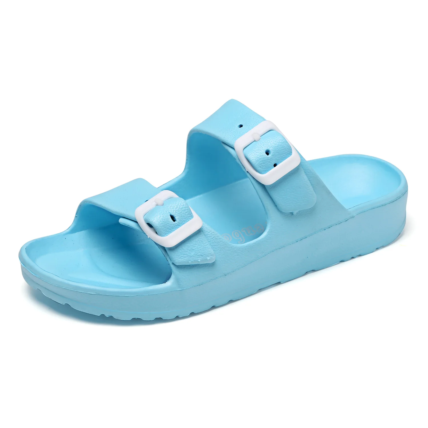 2023 New Women Summer Soft Slip Sandals Woman Buckle Strap Foam Sole Durable Sandals Ladies Outdoor Casual Beach Shoes
