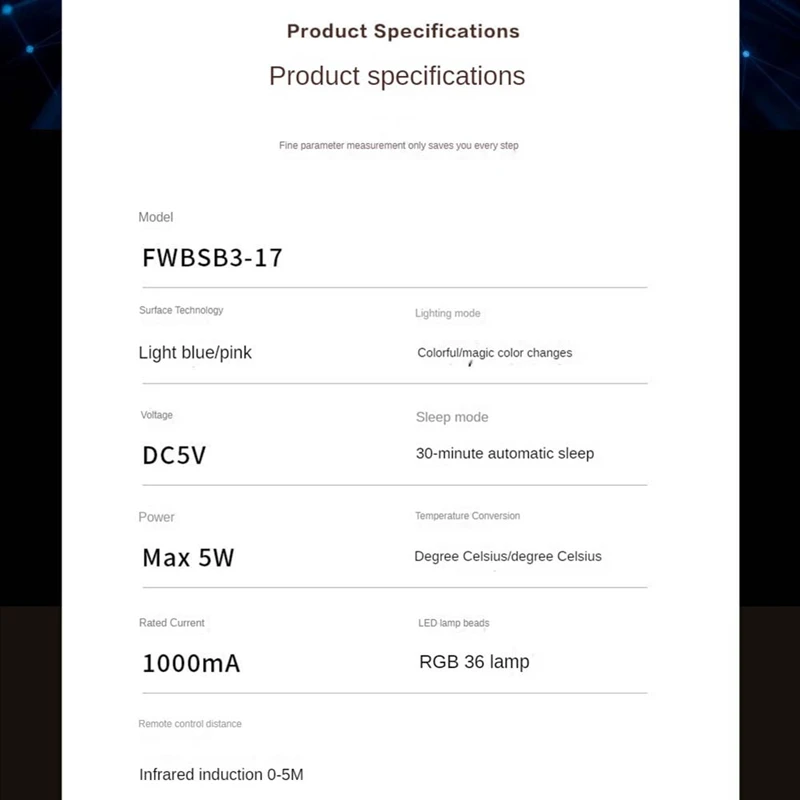 Интеллектуальный дисплей температуры и влажности управляемый звуком ночник для