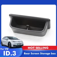 new car console dashboard rear storage box case tank abs organizer tray phones glasses holder for vw id 3 crozz id3 2021 2022