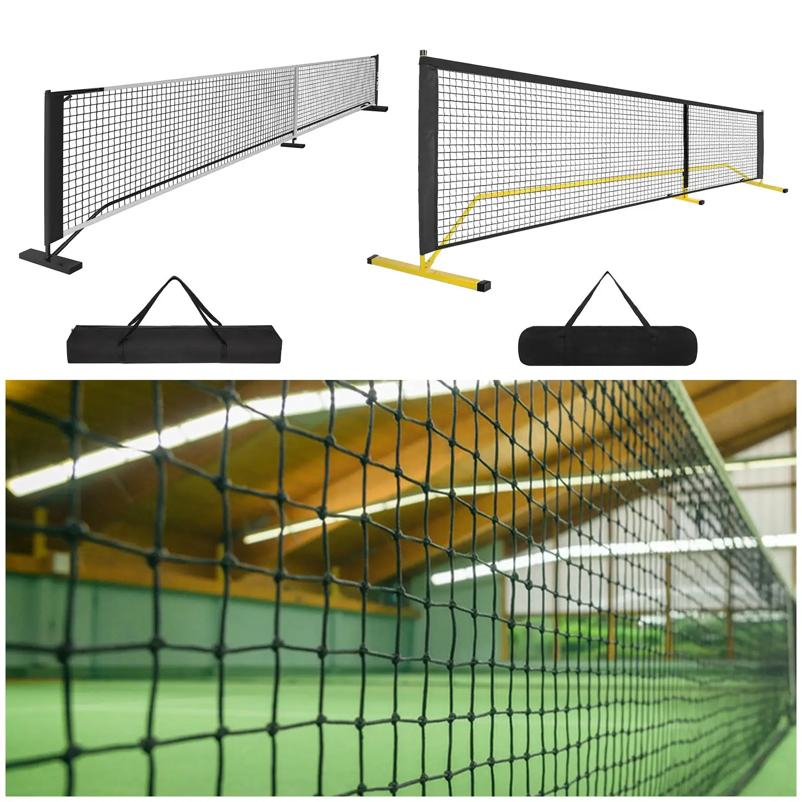 Переносная сеть для пиклбола 22 фута размер регулировки с металлической рамой