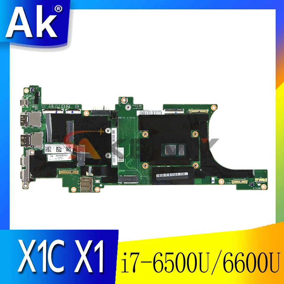 

01LV981 DX120 NM-B141 MB для Lenovo Thinkpad X1C X1 Carbon 5th 2017 Материнская плата ноутбука с i7-6500U/6600U 16GB-RAM 100% протестирована