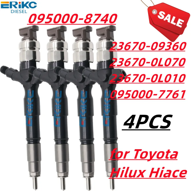 Инжектор 2KD-FTV 23670-09360 для модели дизельного двигателя TOYOTA HILUX 23670-0L070 095000-8740 095000-7761