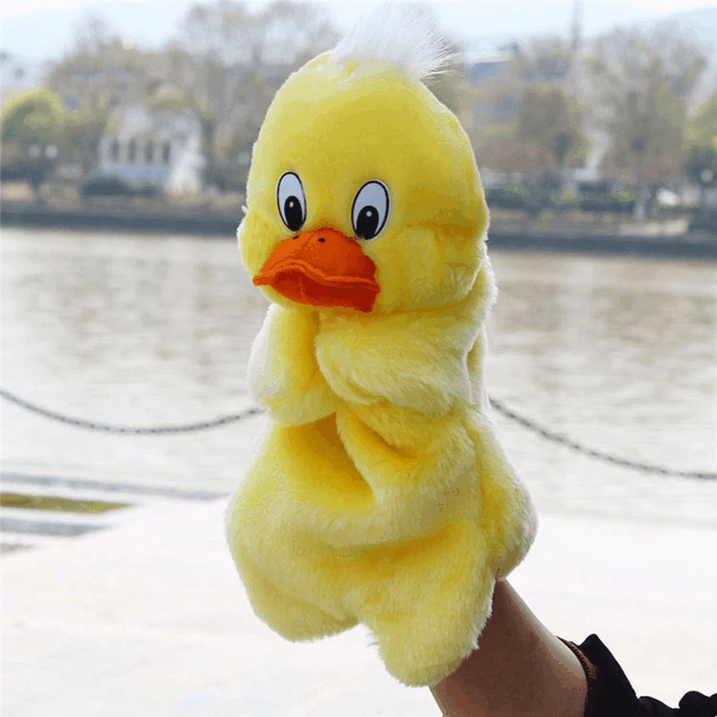 

Hand Puppet Doll Family Duck Animal Plush 32cm Birthday New Year 2022 Gifts Party Toys For Girls Kids