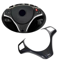 real carbon fiber sticker steering wheel cover for bmw 3 series e90 e92 e93 m3 car trim interior accessories