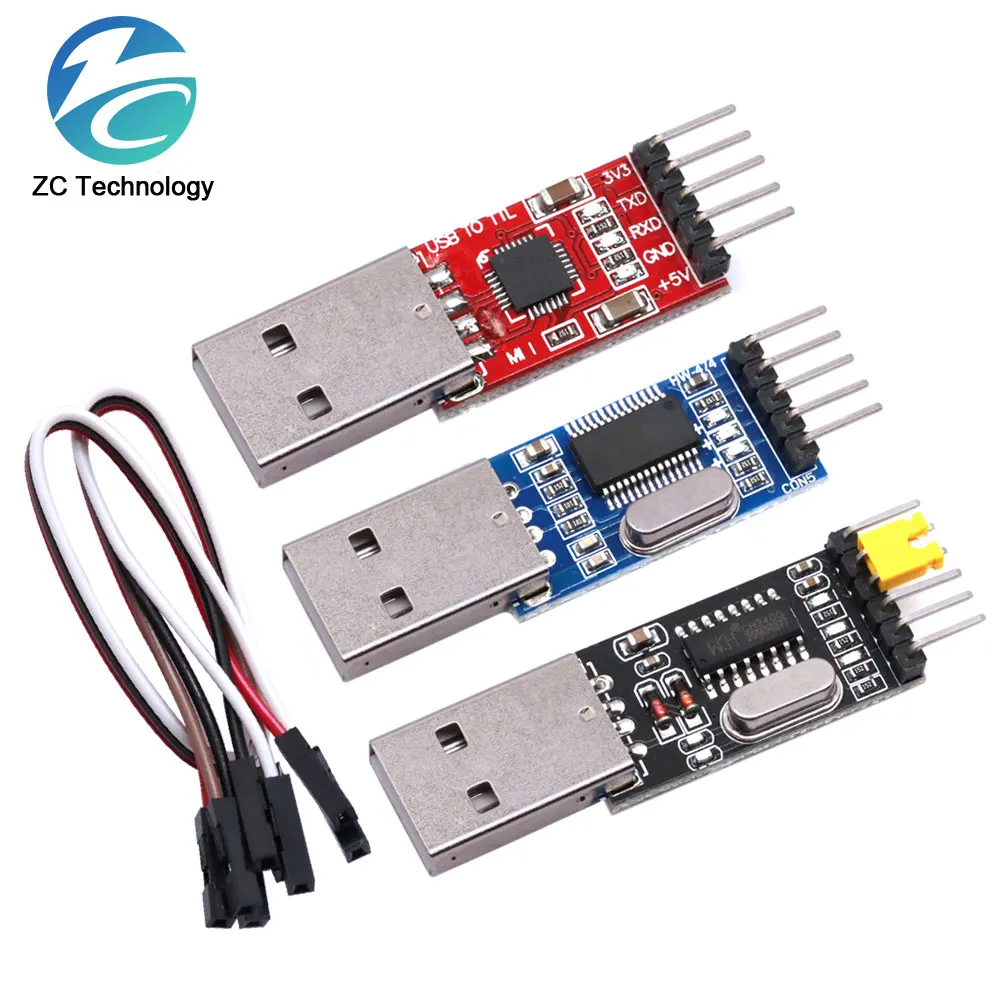 3 шт./лот = 1 шт. PL2303HX + CP2102 CH340G USB TO TTL для Arduino PL2303 5-контактный модуль к UART