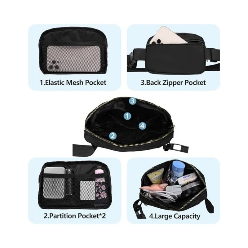 Новая нейлоновая женская нагрудная сумка через плечо в стиле ретро большая