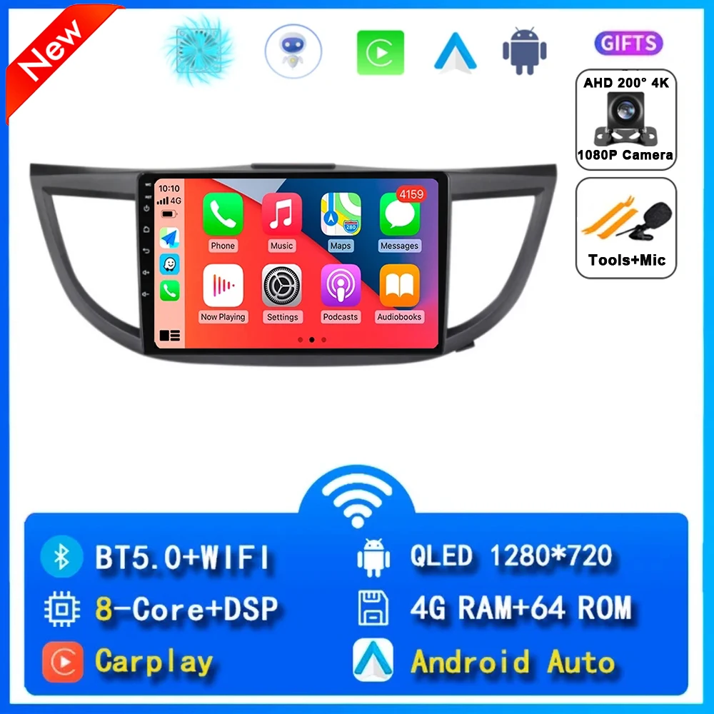 

Автомобильный радиоприемник Android 15 для Honda CRV CR-V 4 RM RE 2012 2013 2014 2015 2016, навигация, GPS, мультимедийный видеоплеер, стерео Wi-Fi + 4G